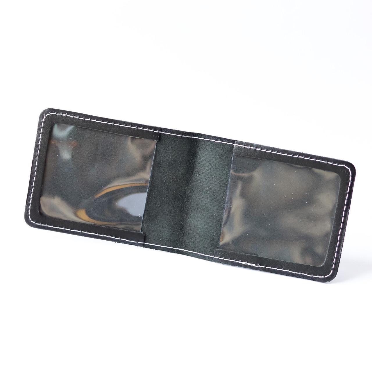 Обкладинка для УБД Емблема ДШВ біла нитка Чорний/Срібний (2137022408) - фото 3