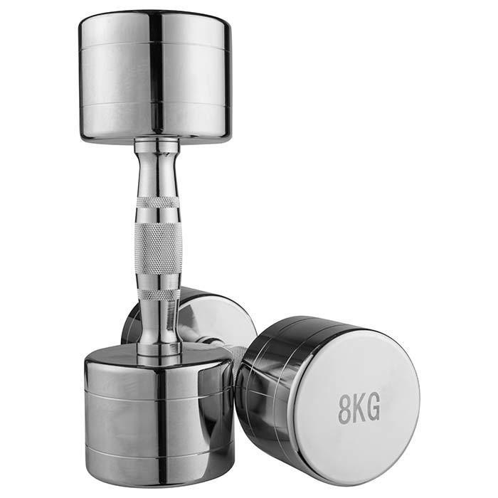 Гантель 8 кг 1 шт. Хром (80034B-8) - фото 2 Гантель 8 кг 1 шт. Хром (80034B-8) - фото 2