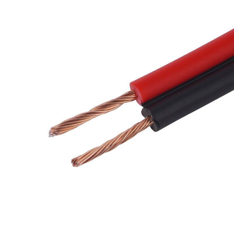 Кабель питания 18AWG 0,5 кв. мм CCA Красно-черный (A068043)