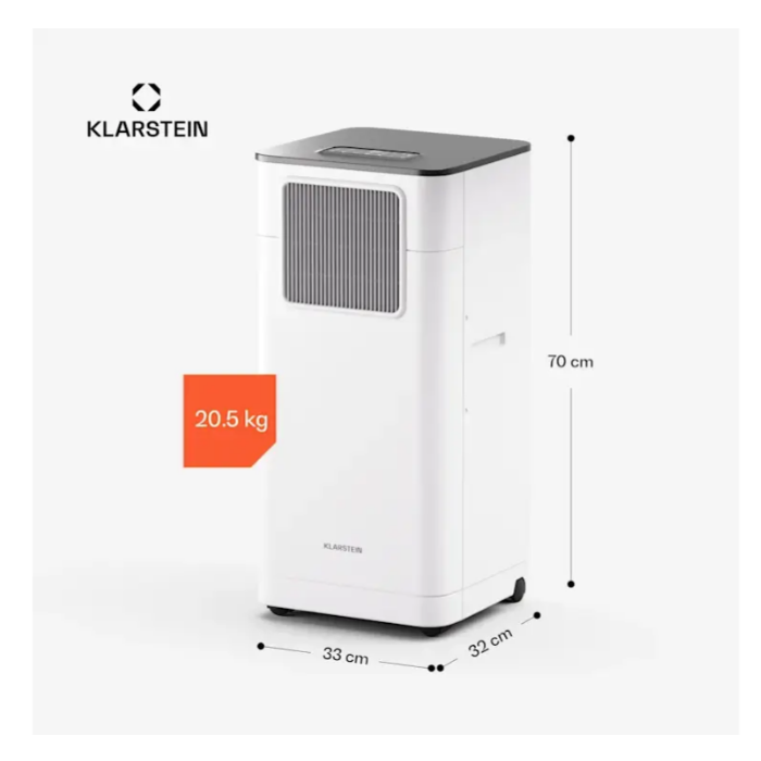 Кондиціонер мобільний для дому KLARSTEIN Breeze Box 7K Smart PAC на колесах 7000 БТЕ /2.0 кВт (10046093 (2)) - фото 8 Кондиціонер мобільний для дому KLARSTEIN Breeze Box 7K Smart PAC на колесах 7000 БТЕ /2.0 кВт (10046093 (2)) - фото 8