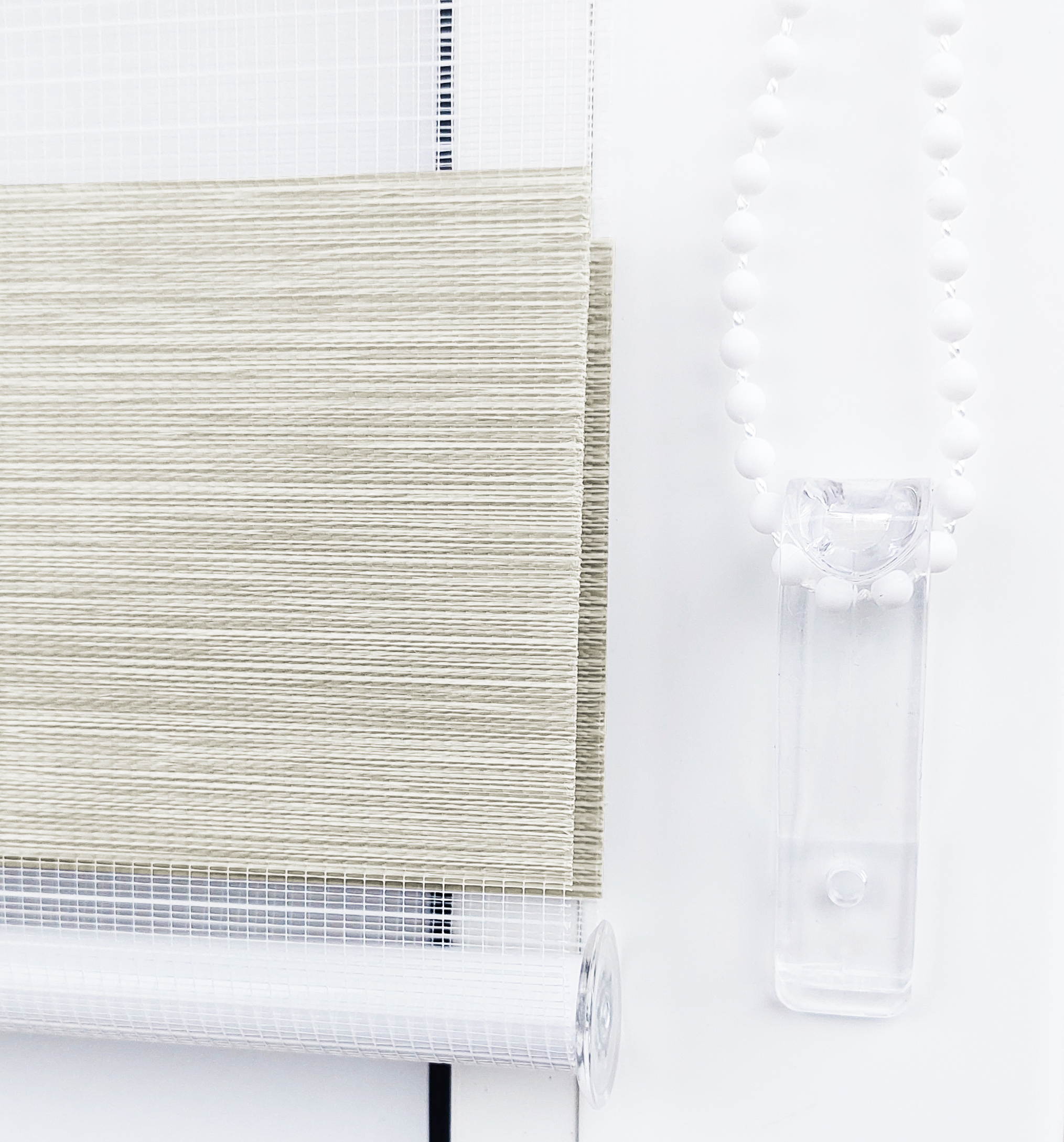 Ролета день-ночь Bigimot Лен 36x130 см Светло-молочный (N 201-130-36) - фото 3 Ролета день-ночь Bigimot Лен 36x130 см Светло-молочный (N 201-130-36) - фото 3