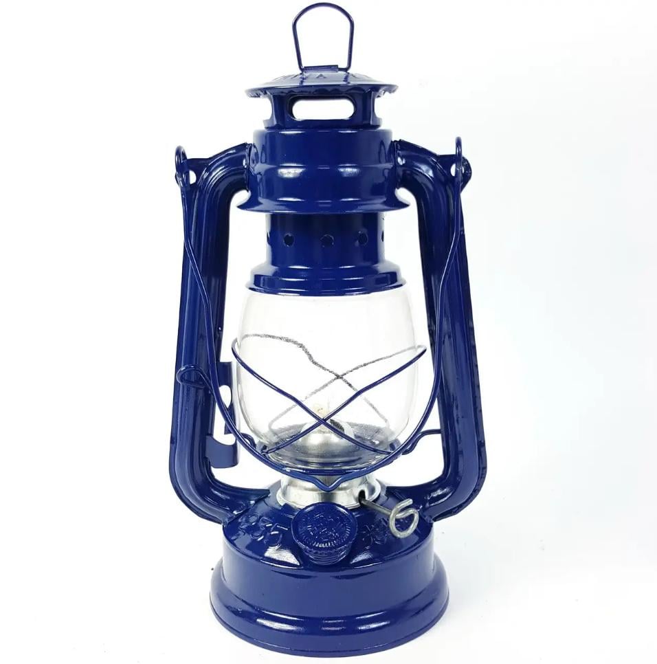 Гасова лампа Кажан Синій (G-1557)