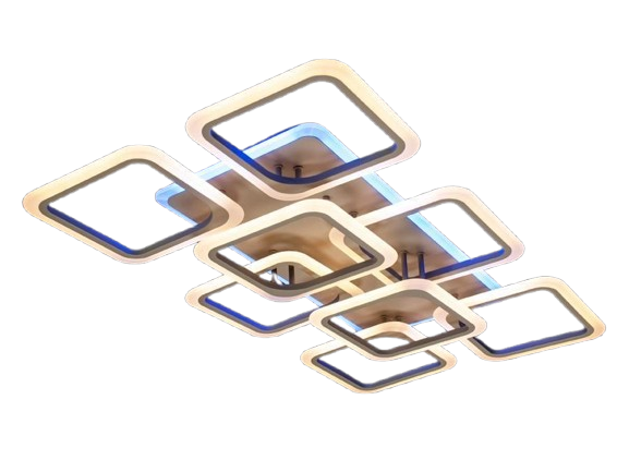 Люстра потолочная с димером LED A8060/6+2CF 3col dim (2437596992)