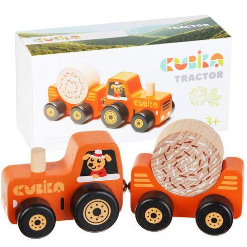 Дерев'яна іграшка Трактор/Wooden toy Tractor (22616)