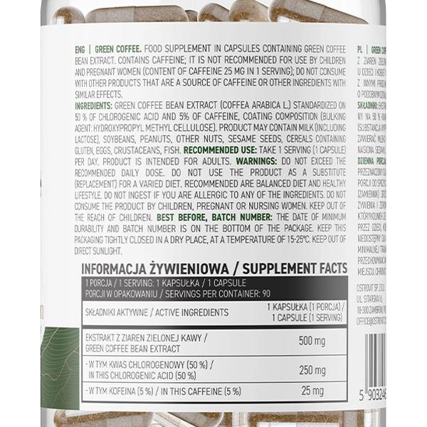 Жироспалювач комплексний Ostrovit Vege Green Coffee 90 капс. (000021039) - фото 2