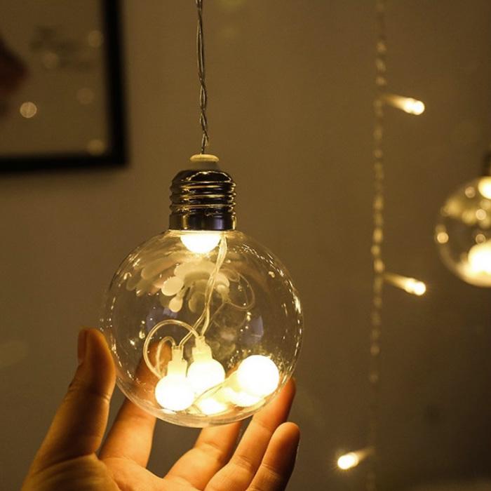 Гірлянда Кулі бахроми Білий теплий (7878) - фото 4