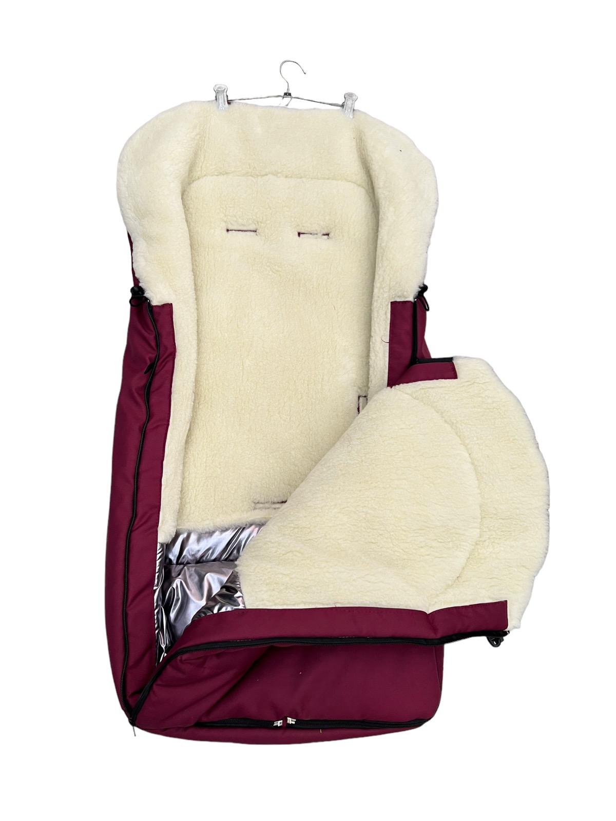 Конверт в санки на овчине Мишка 98х46 см Красный (13164934) - фото 2