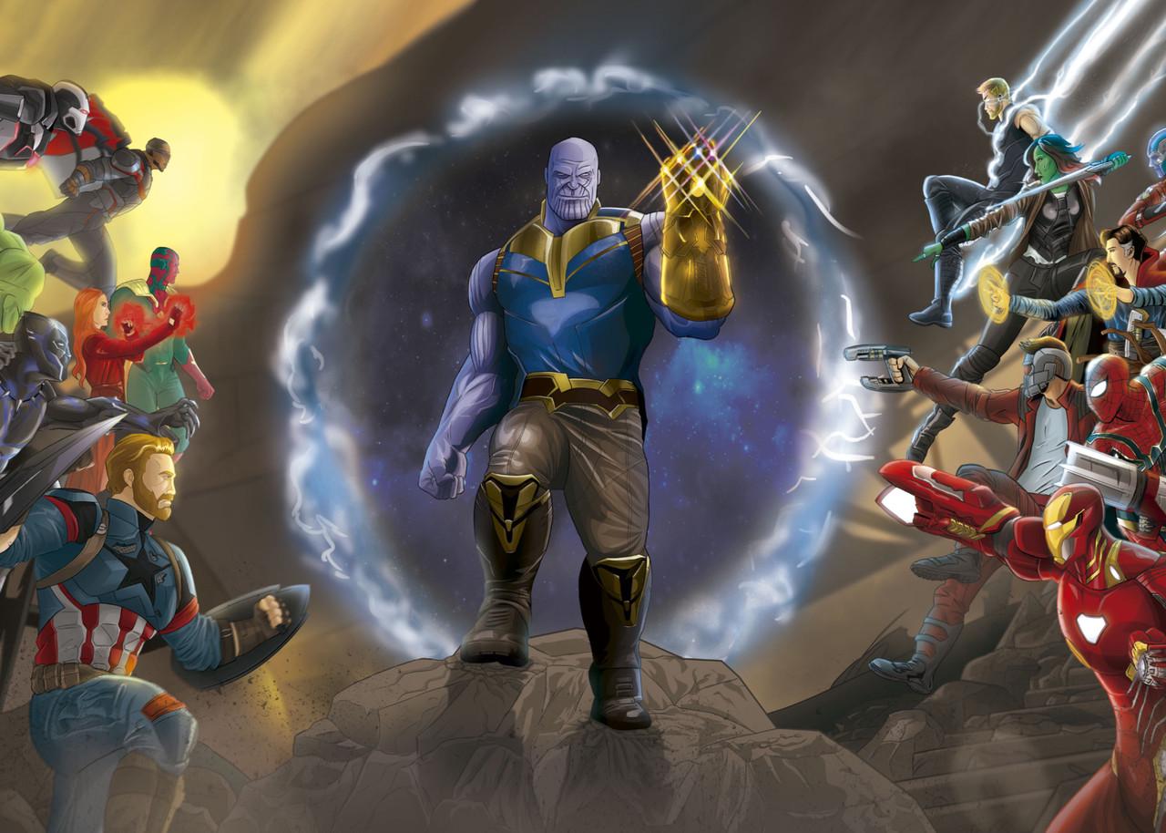 Картина постер Gee! Avengers Мстители графика 60х40 см AG.09.077