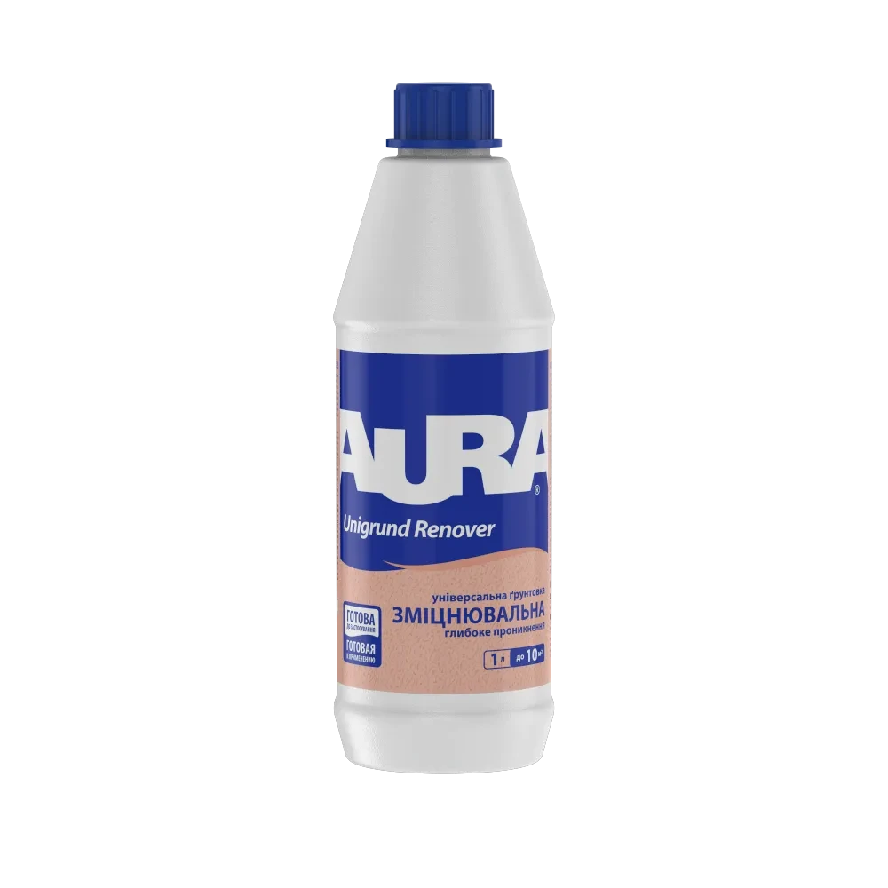 Грунтовка укрепляющая глубокое проникновение Aura Unigrund Renover 1 л (2568799742) Грунтовка укрепляющая глубокое проникновение Aura Unigrund Renover 1 л (2568799742)