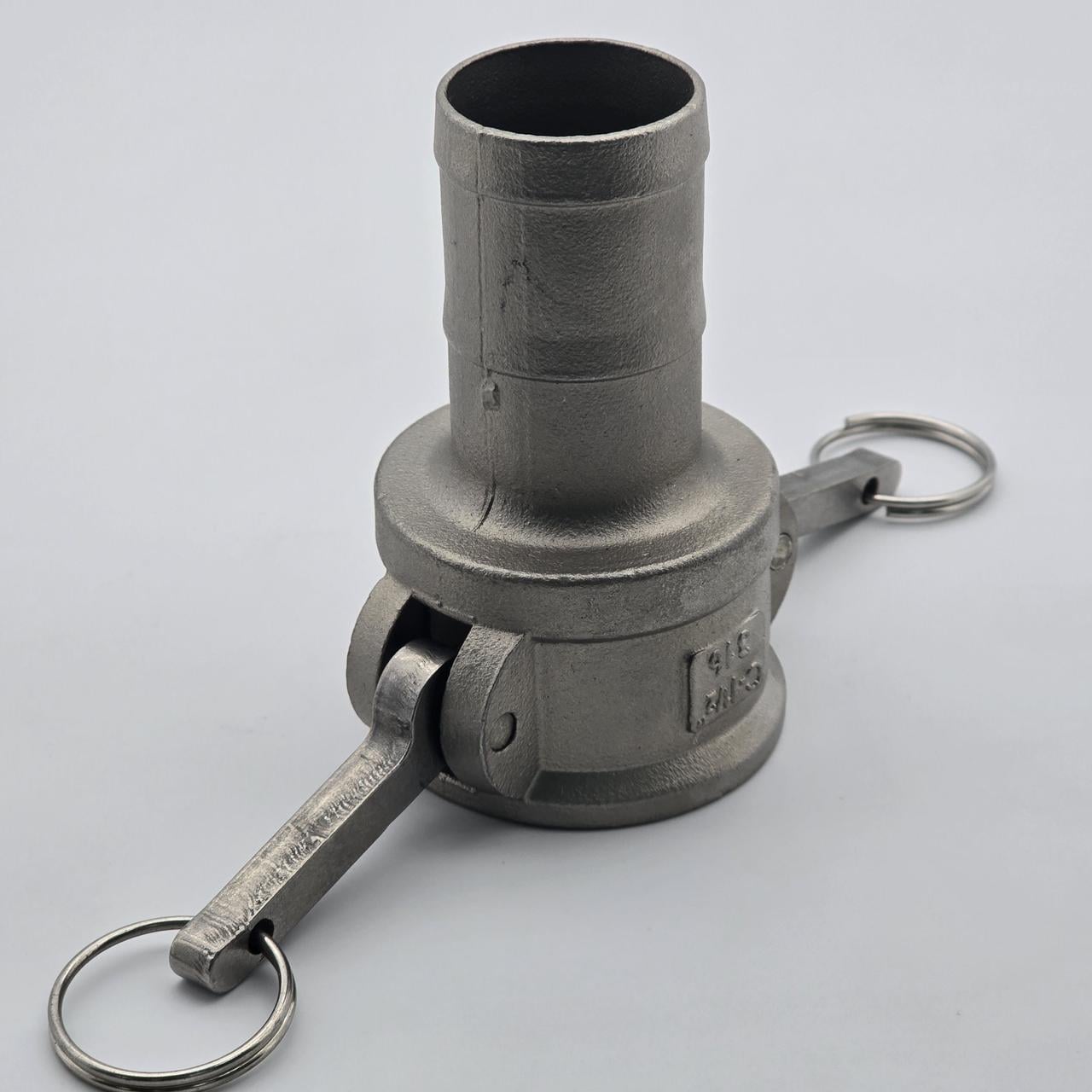 Камлок тип C150 1 1/2” AISI 316 с хвостовиком елка Ø 38 мм (Camlock)