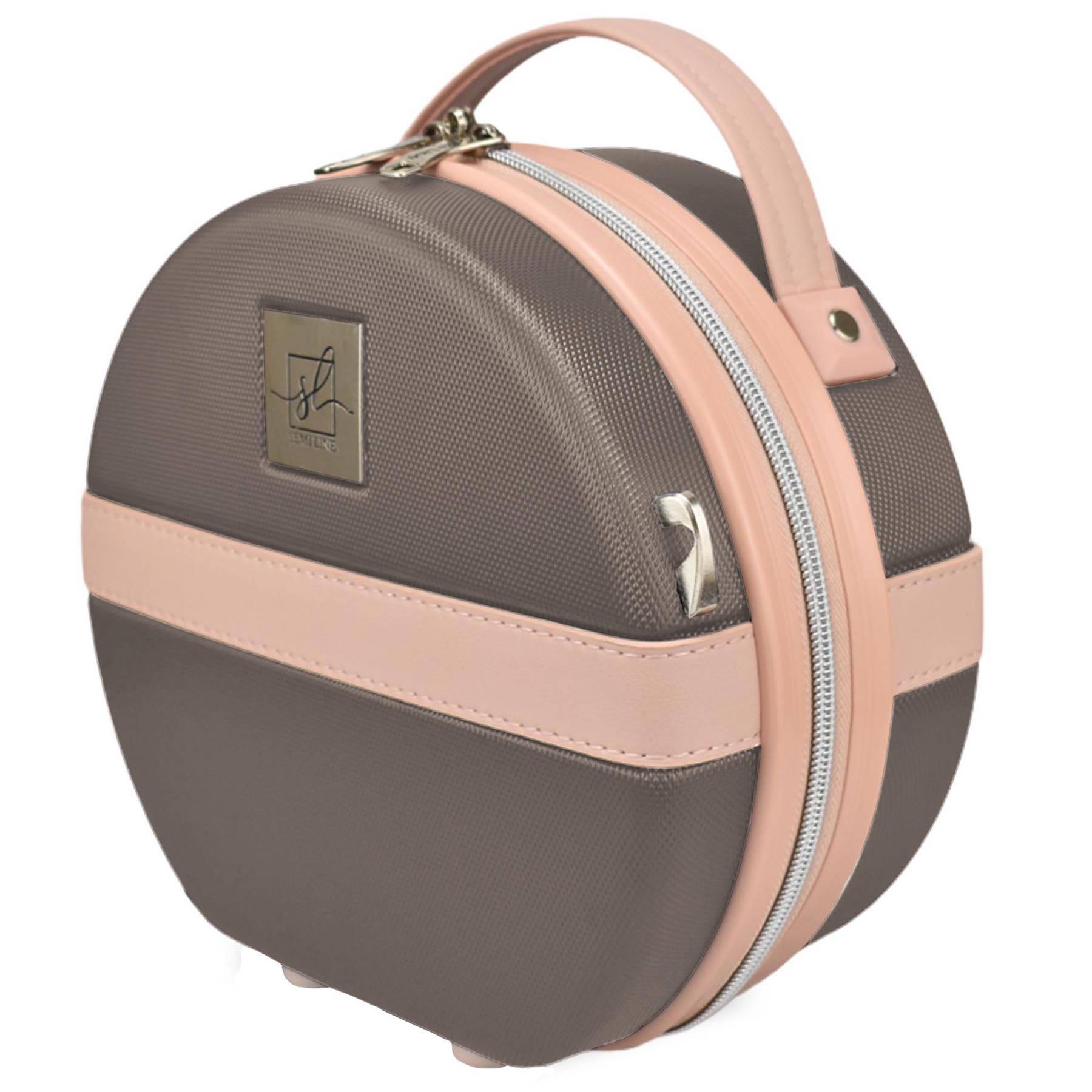 Бьюті-кейс SEMI LINE 5L Brown/Pink Cream (T5673-1)