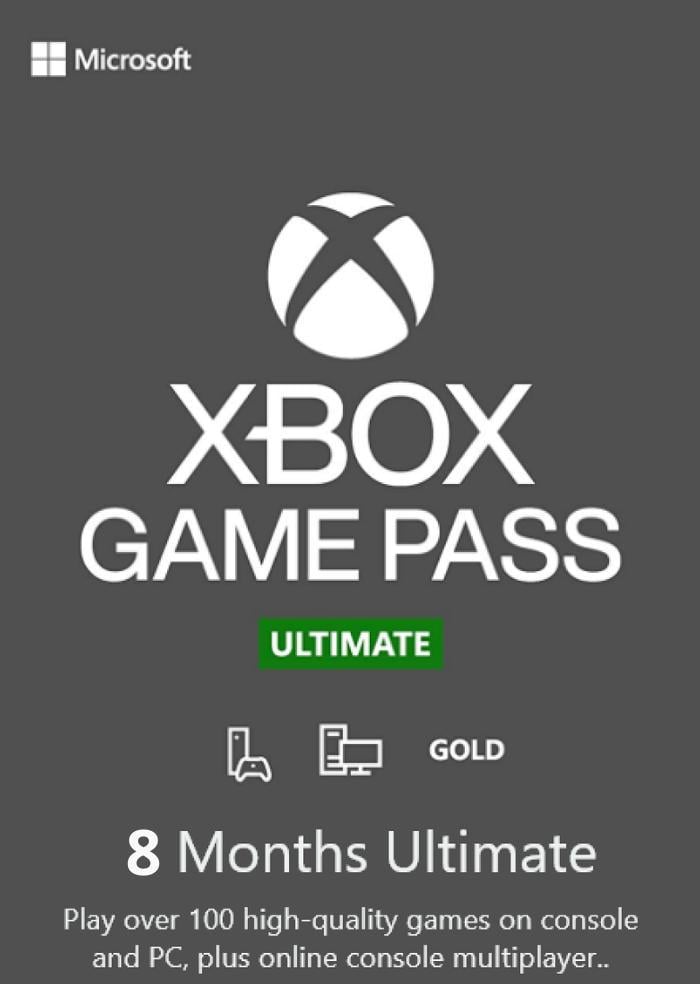 Электронный код/подписка Xbox Game Pass Ultimate 8 месяцев Xbox One/Series для всех регионов и стран (83297339)