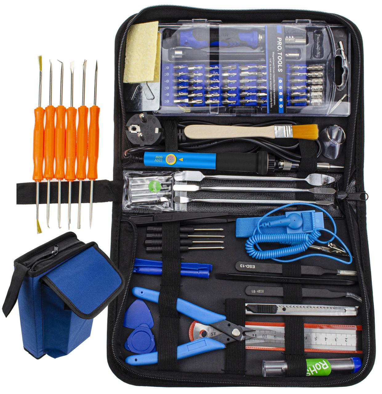 Паяльный набор HandSkit 60W паяльник 60W с регулируемой t PROFI серия кейс Паяльный набор HandSkit 60W паяльник 60W с регулируемой t PROFI серия кейс