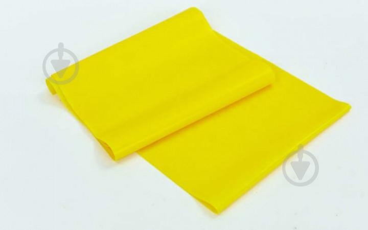 Лента эластичная для фитнеса и йоги CUBE FI-6256-1_5 Yellow (KL00134)