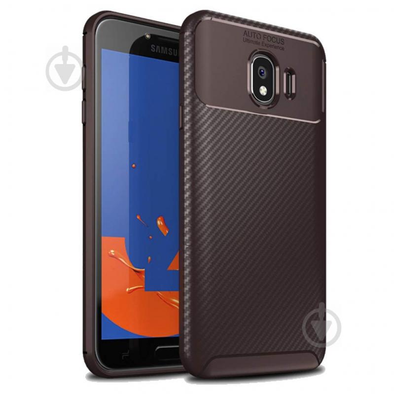 Чехол Carbon Case Samsung J400 Galaxy J4 2018 Коричневый (hub_HXRR66032)