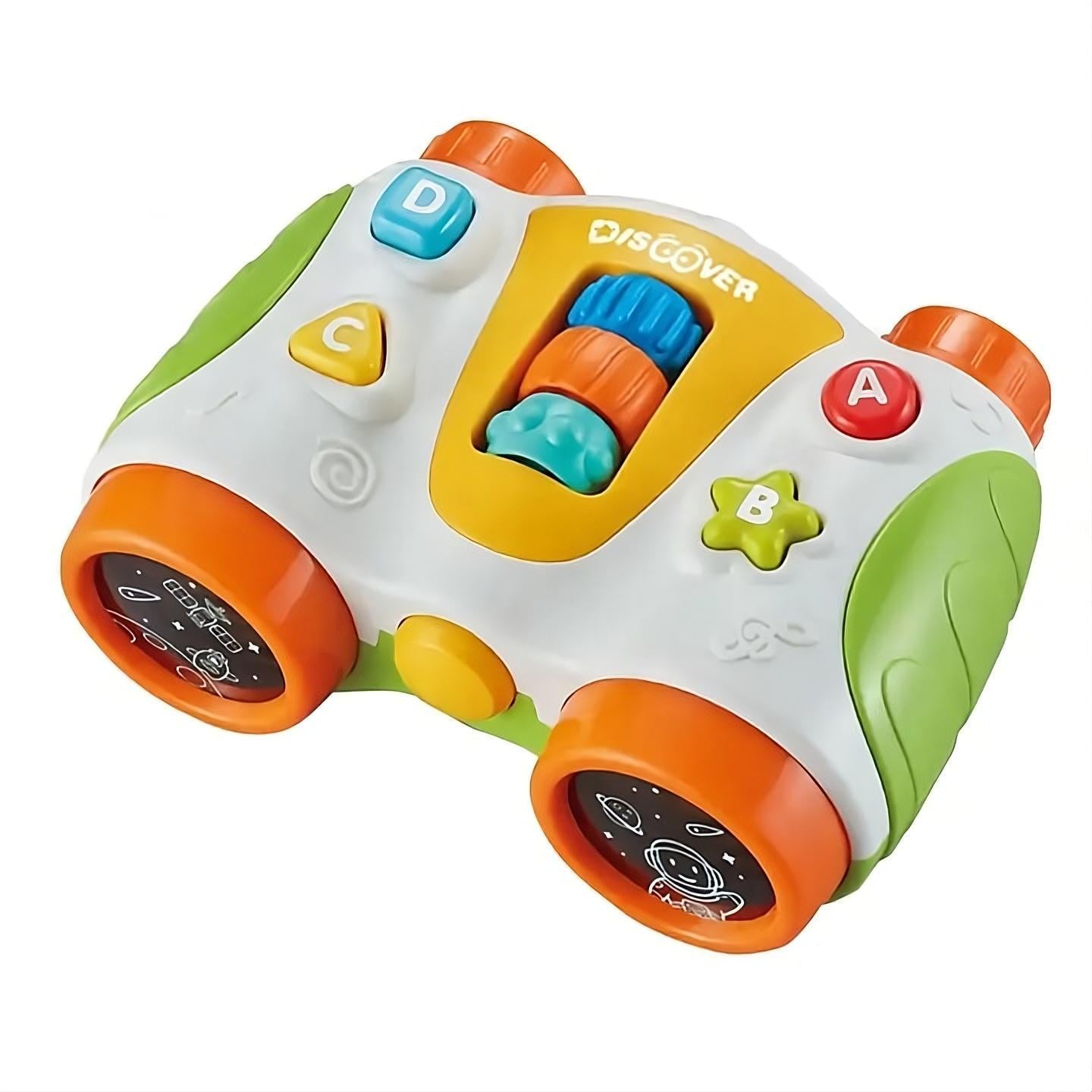 Бинокль знаний развивающий WToys 66770 с украинской озвучкой Оранжевый (29473046)