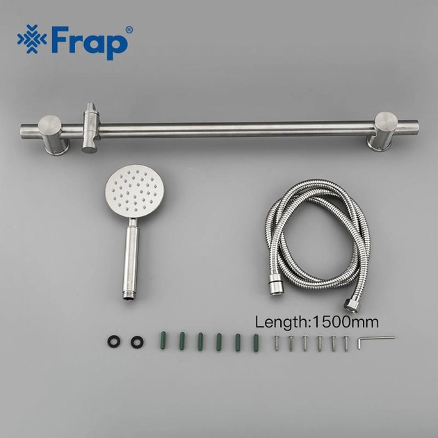 Душовий гарнітур Frap F8016 нержавіюча сталь 66 см Хром (SQ-1036525) - фото 5