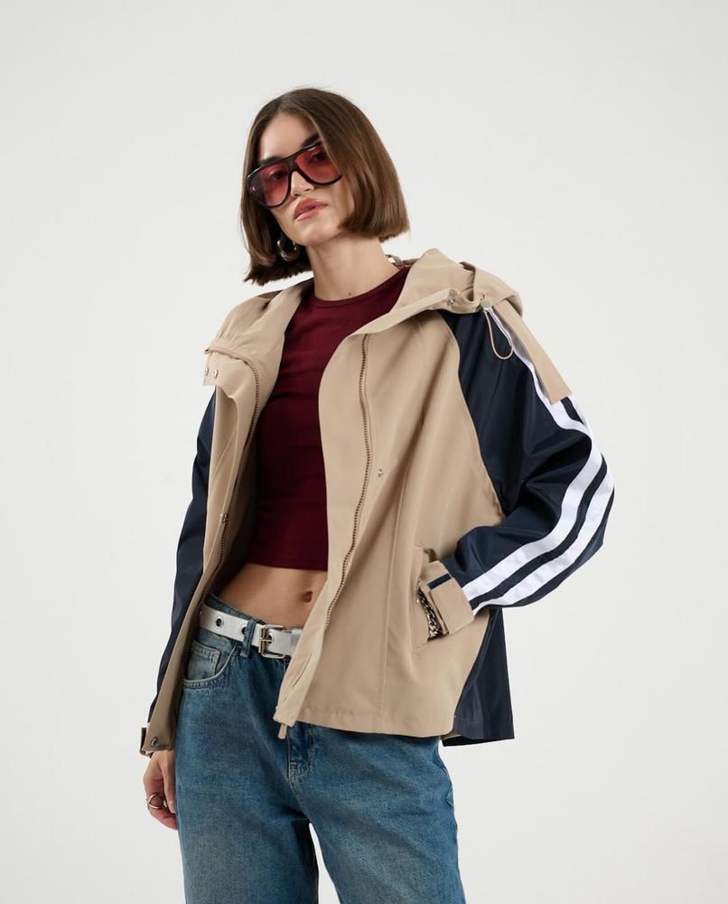 Вітрівка жіноча Veto Jeans VT2729х72 L Світло-коричневий (25688854) - фото 3 Вітрівка жіноча Veto Jeans VT2729х72 L Світло-коричневий (25688854) - фото 3