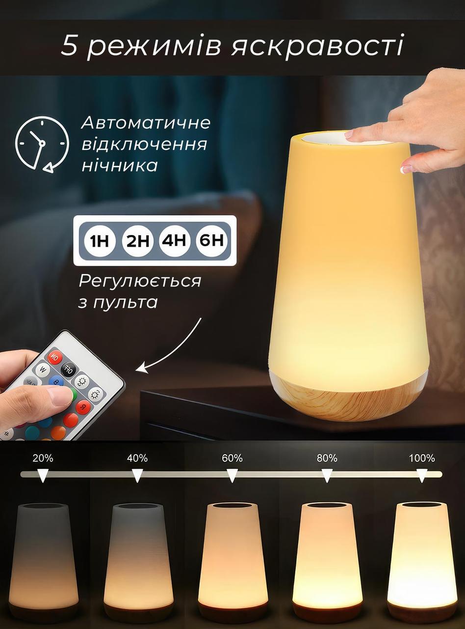 Настольная лампа с пультом на аккумуляторе (2450314542) - фото 7 Настольная лампа с пультом на аккумуляторе (2450314542) - фото 7
