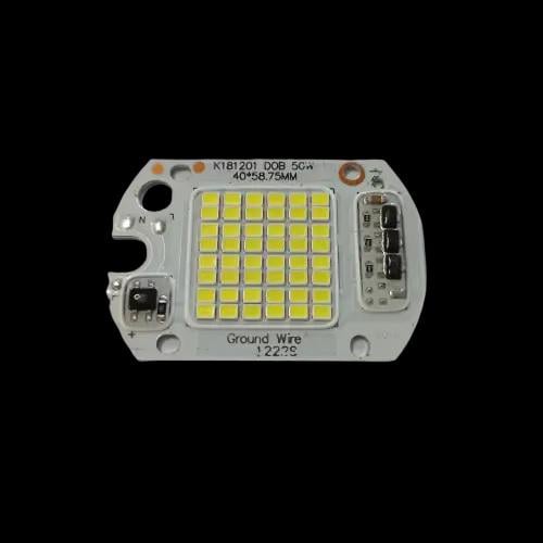 Матрица LED для прожектора AVT 50W яркий холодный свет IC драйвер 220V (6326)