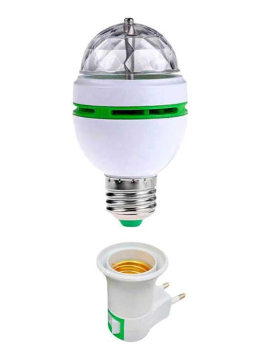 Лампа светодиодная для вечеринок Диско с подвижным механизмом Белый (147-41-1860-02)