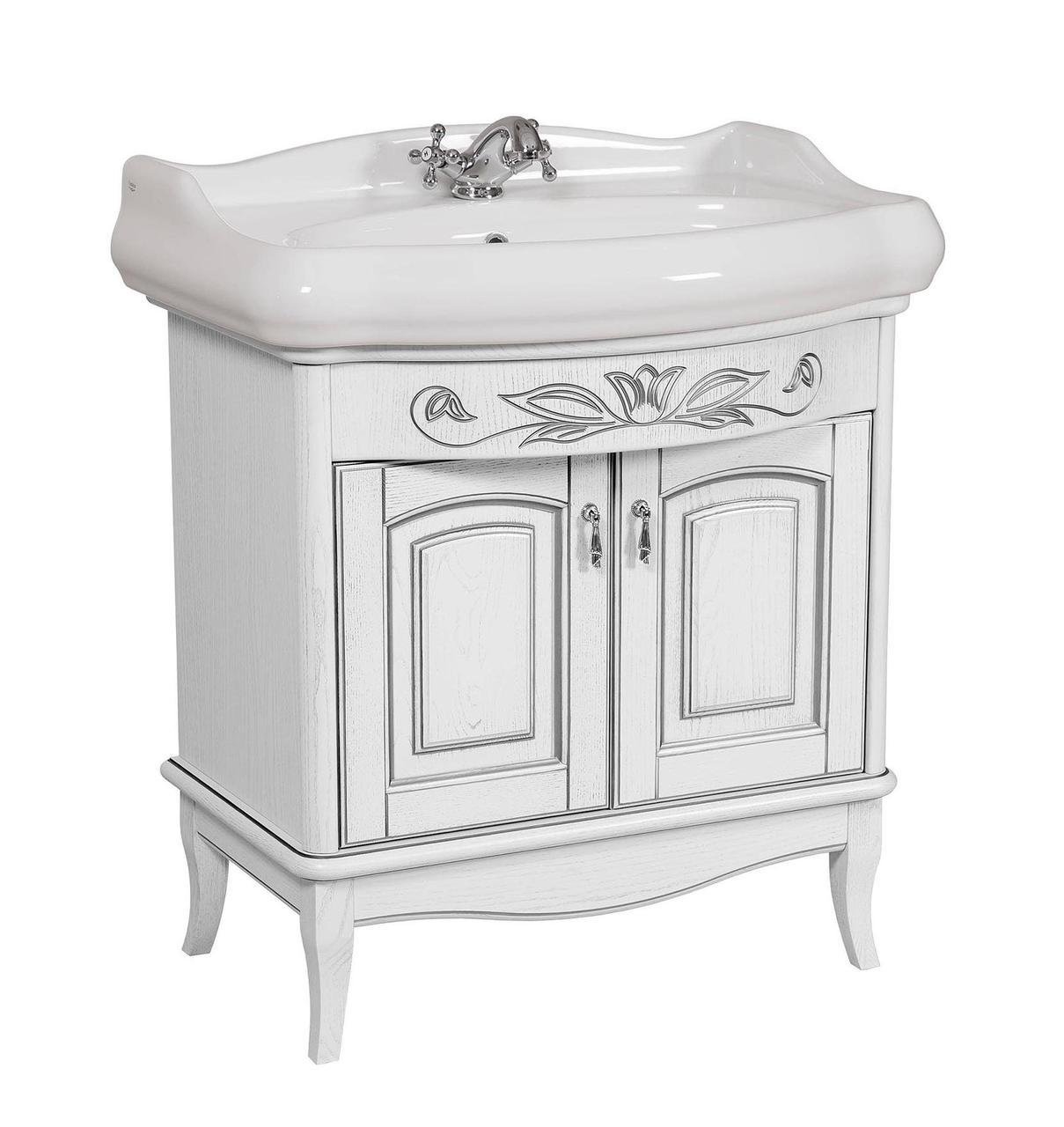 Тумба Микела с умывальником 80 см Белый (1663761189) Тумба Микела с умывальником 80 см Белый (1663761189)