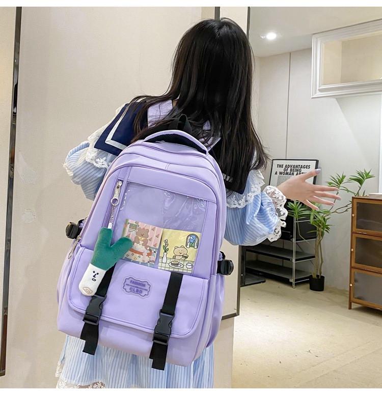 Школьный рюкзак для девочки 3в1 Фиолетовый (CL2426-3) - фото 3