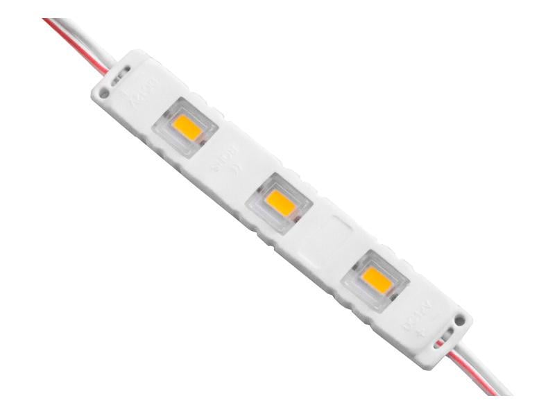 Модуль светодиодный LEDUA 5730-3smd 12V 1W 75 мм Белый теплый (3163)