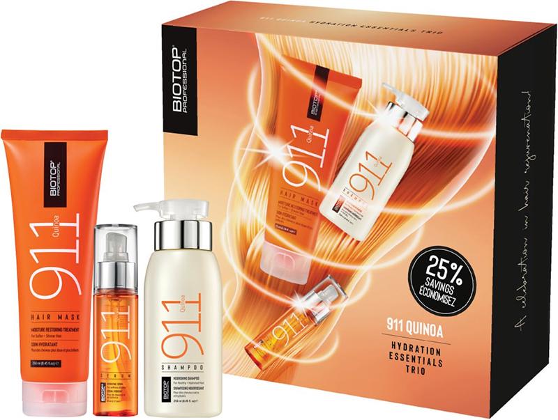 Набор для восстановления и увлажнения волос BIOTOP 911 Holiday с протеинами киноа (50001)