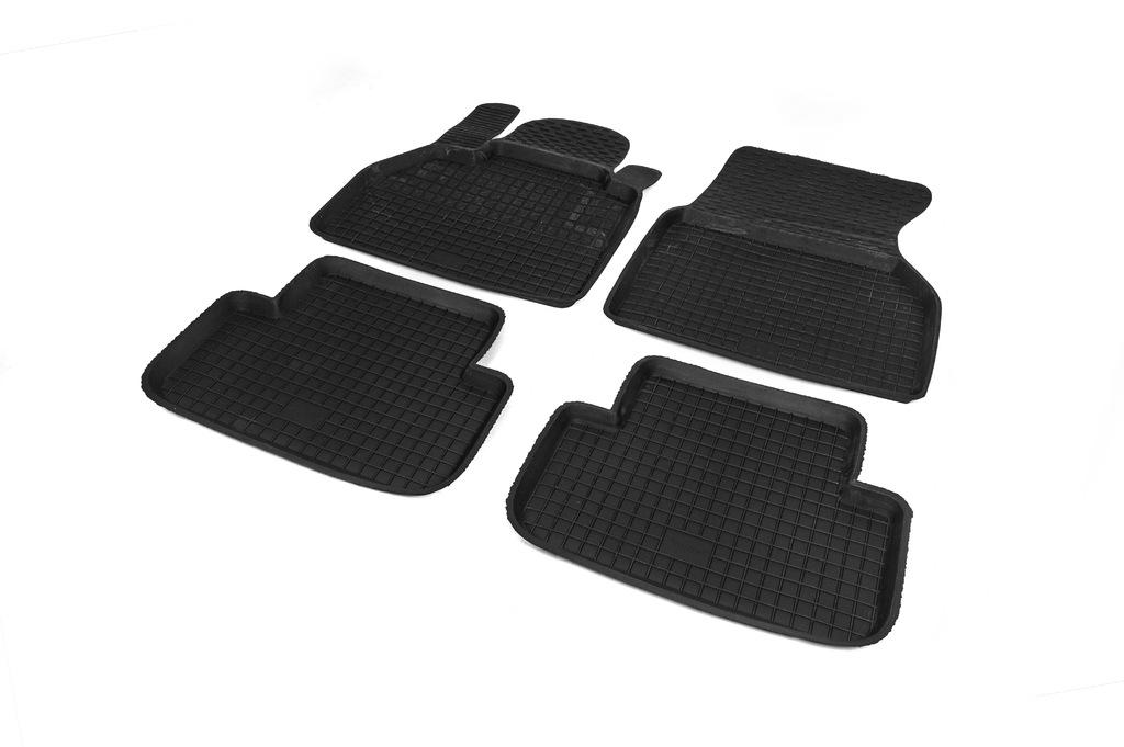 Коврики автомобильные с бортиком Polytep для Mercedes Citan 2013-2024 г резина 4 шт. (91577)