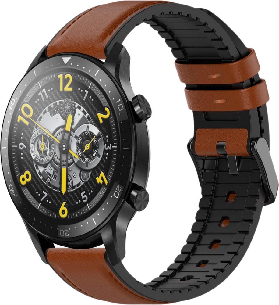 Ремешок кожаный Tamyx для Realme Watch S Pro Brown (31633-30)