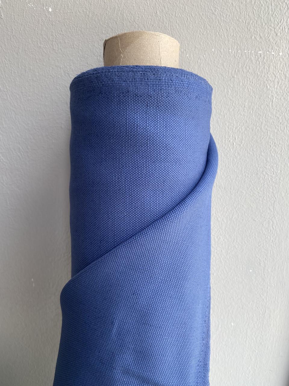 Тканина меблева LINEN PLUS 45% льон 55% бавовна 155 см Синій (13497-1/573) - фото 1