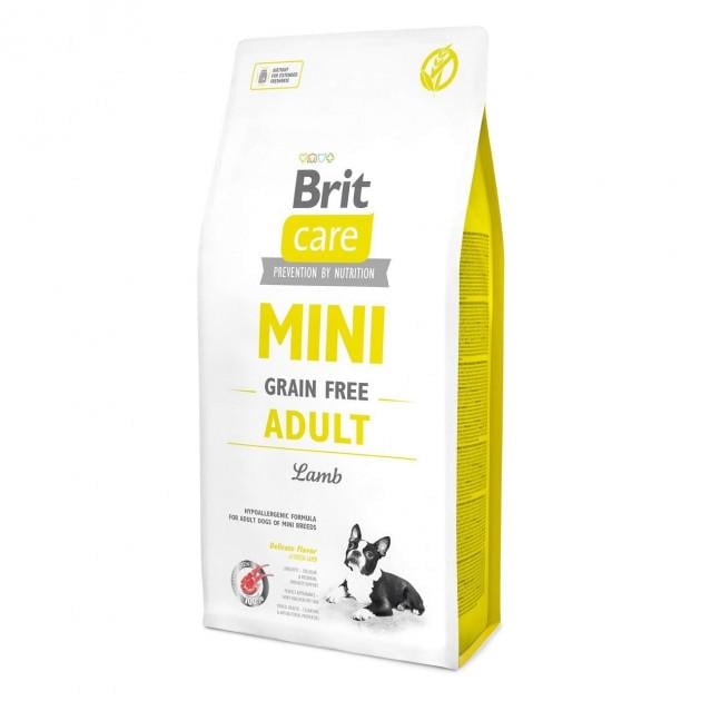 Корм сухой Brit Care GF Mini Lamb для взрослых собак миниатюрных пород 7 кг (170772)