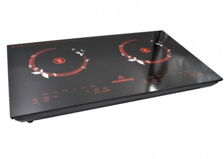 Инфракрасная двухкомфорочная плита Crownberg CB-1330 с сенсорным управлением 2000 Вт