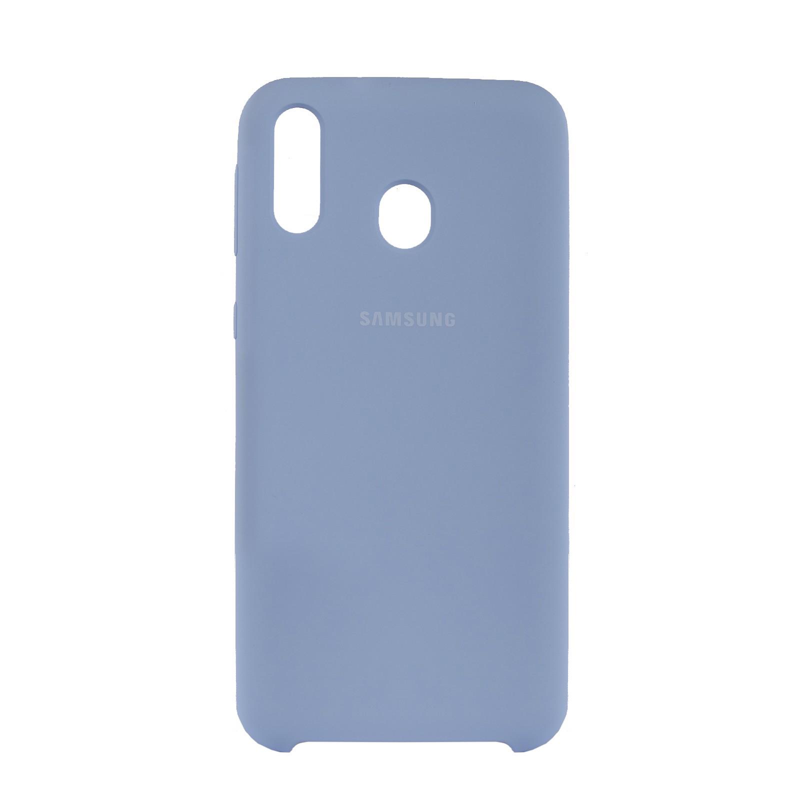 Чехол Jelly Silicone Case Samsung M20 Сиреневый Крем