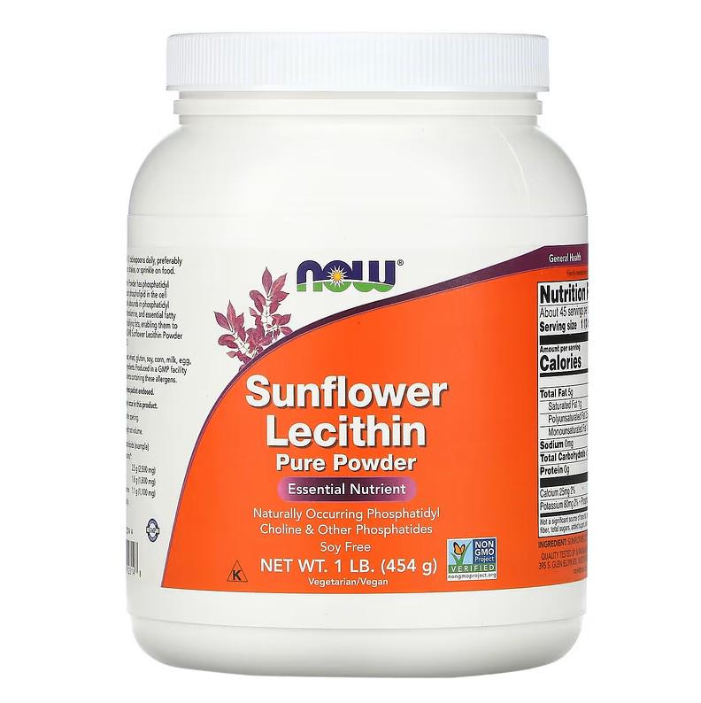 Натуральная добавка Now Foods Sunflower Lecithin Pure Powder 454 г Натуральная добавка Now Foods Sunflower Lecithin Pure Powder 454 г