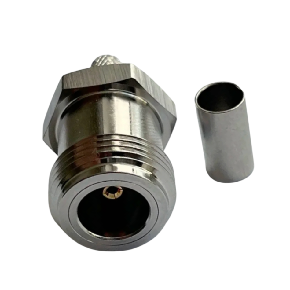 Конектор N-типу гніздо Leno RFз нікелевим покриттям 1 шт. (000049239) - фото 7 Конектор N-типу гніздо Leno RFз нікелевим покриттям 1 шт. (000049239) - фото 7