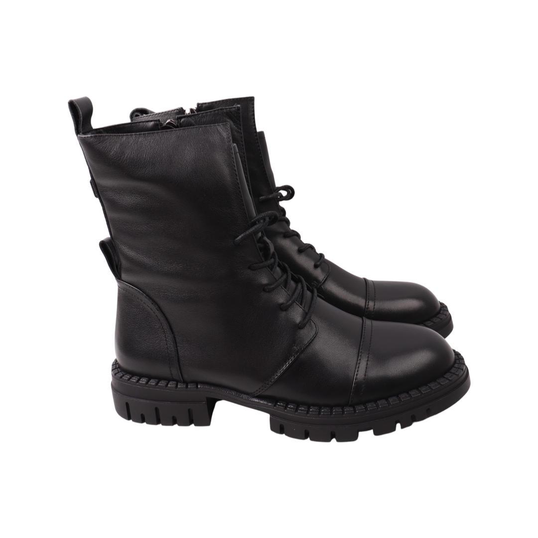 Черевики жіночі Melanda зі шкіри р. 40 Чорний (3-21/22DHC)