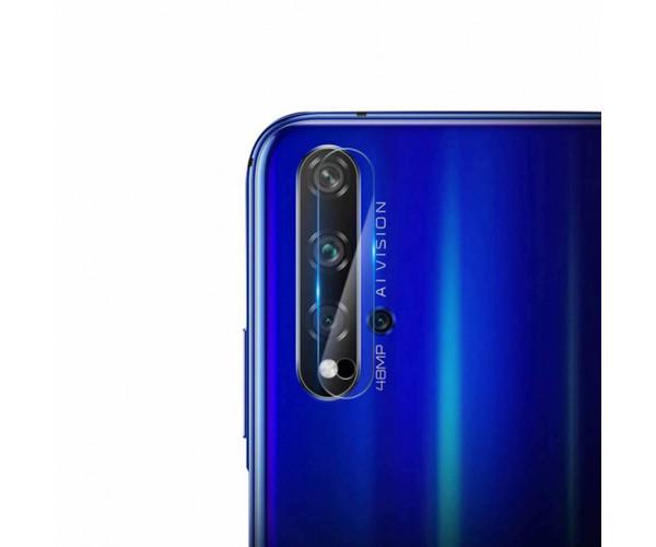 Противоударная гидрогелевая пленка Hydrogel Film на заднюю камеру для Huawei nova 5 Pro (3 шт.) Transparent