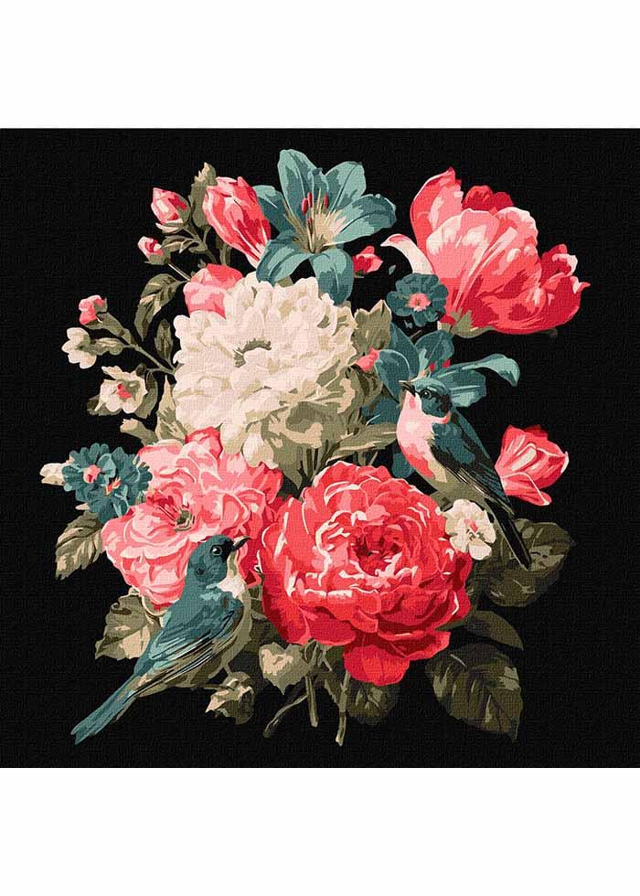 Картина по номерах Ideyka Букет життя 30х30 см (KHO5181)