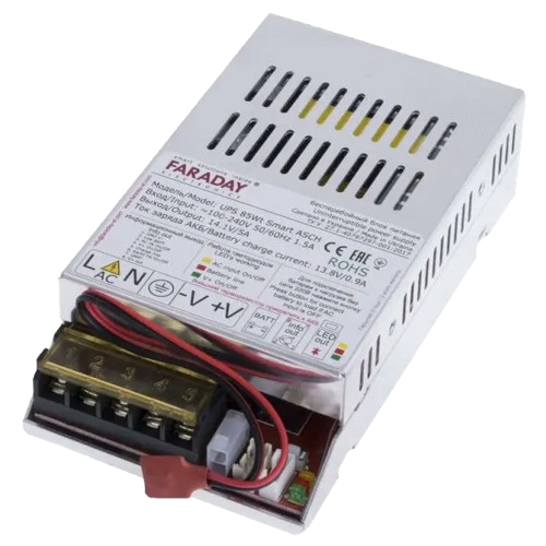 Блок бесперебойного питания Faraday Electronics 85W UPS Smart ASCH ALU 14,1V 5А для аккумуляторов 12-18 Ah (30359813)