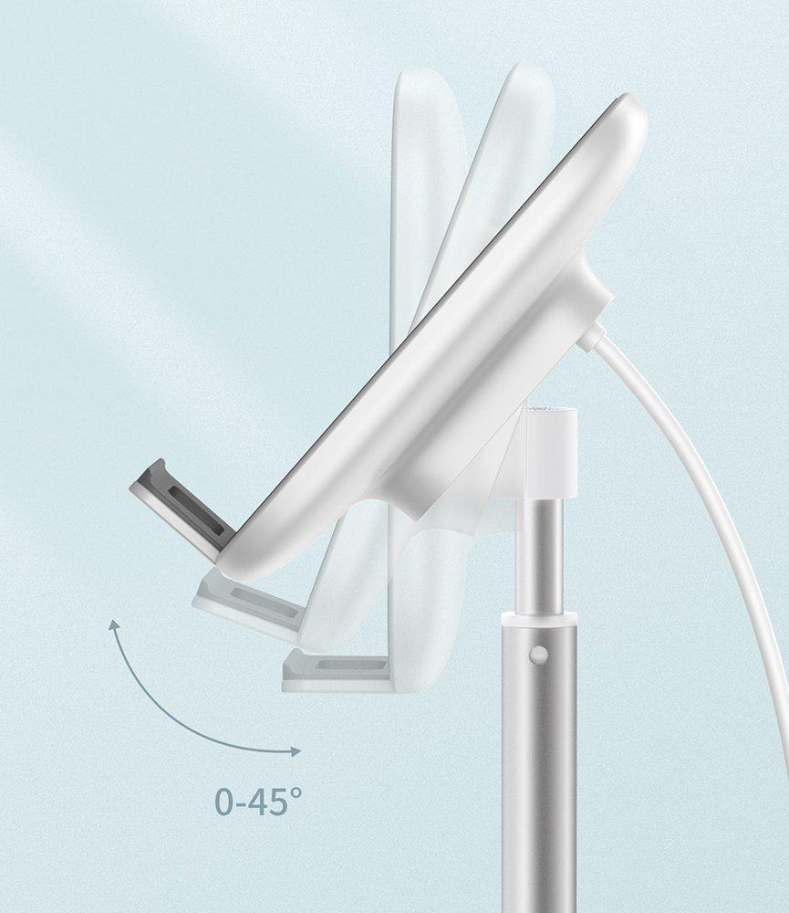 Настільна підставка Baseus Telescopic SUWY-D0S з бездротовою зарядкою Cріблястий (011229) - фото 9