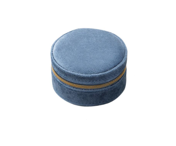 Шкатулка для украшений Casegrace SP-01306 бархатный на молнии Blue (24366904)