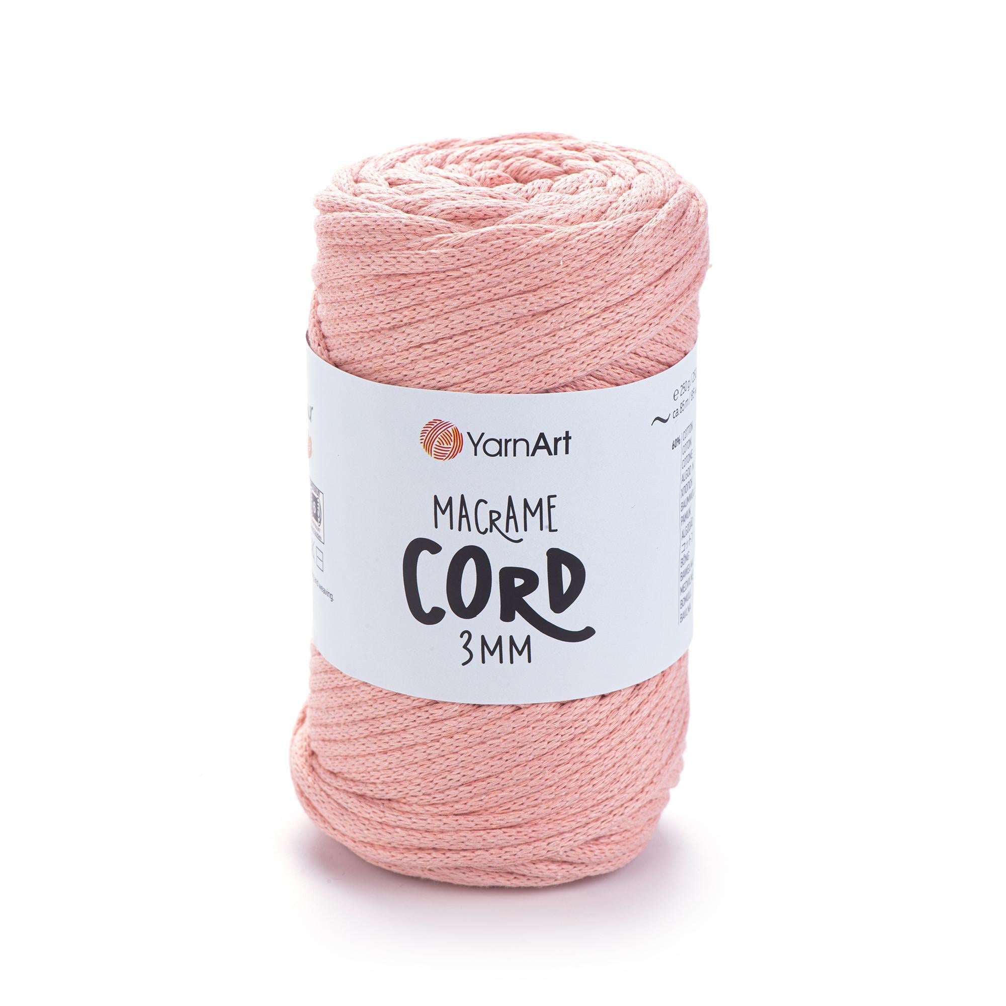 Шнур плетеный Macrame Cord 3 мм Персик №767 (1871933416)