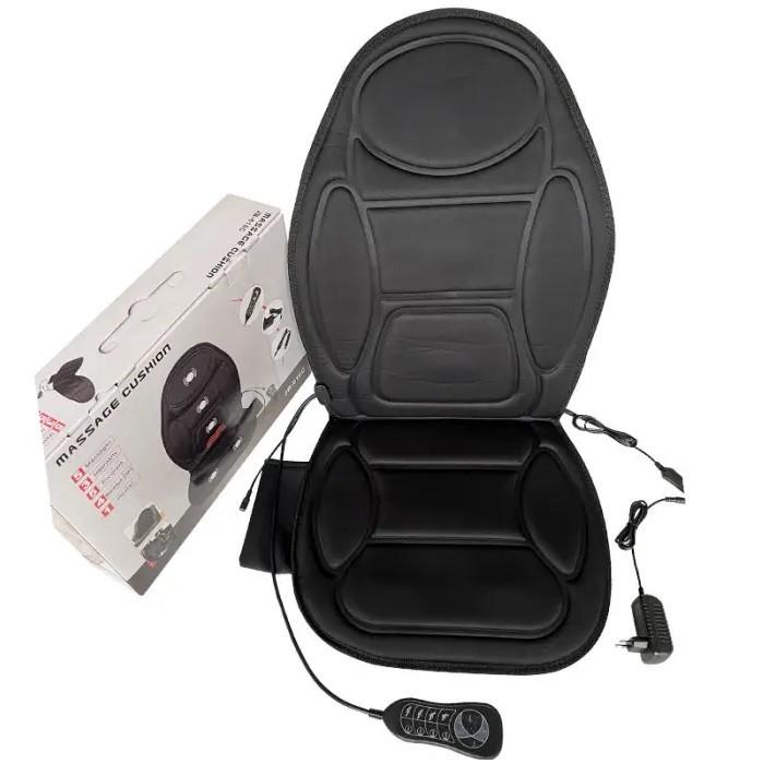 Накидка массажная RIAS Massage Cushion JB-616C с подогревом и пультом 12/220V Black (3_05477) - фото 4