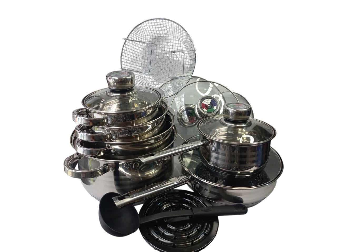 Кастрюли из нержавеющей стали Bachmayer на 16 пр. (BM-1650)