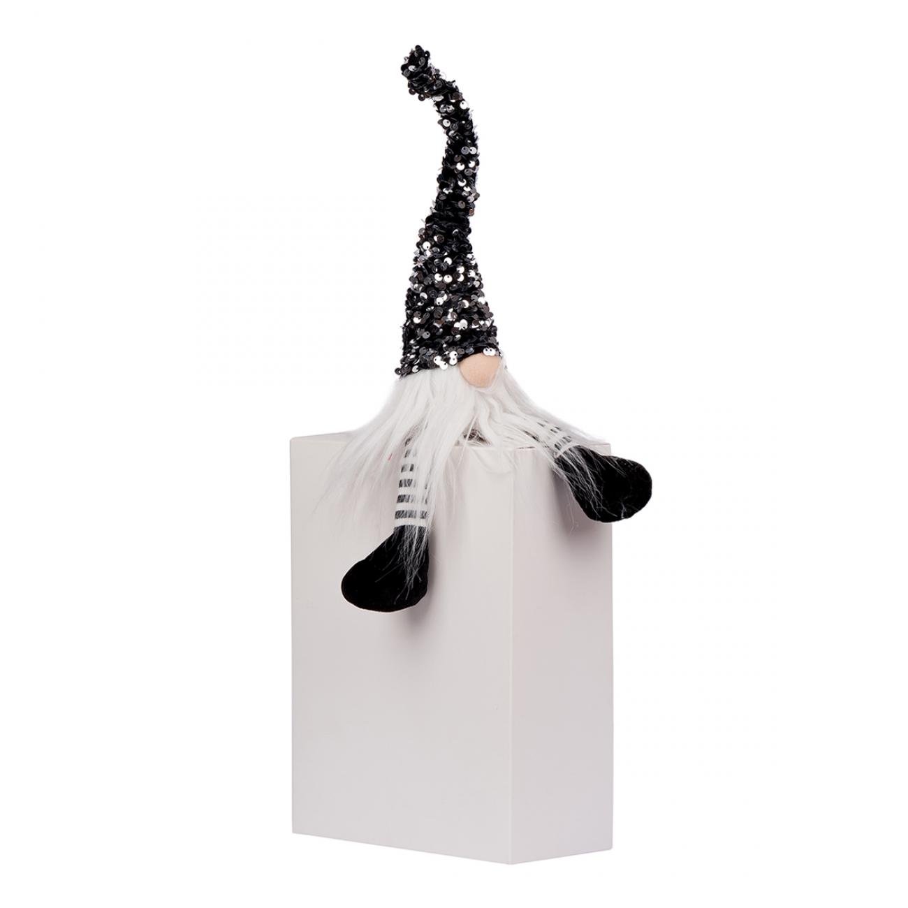 М'яка іграшка YES! Fun Halloween Гном з чорними паєтками 45 см L(973719)