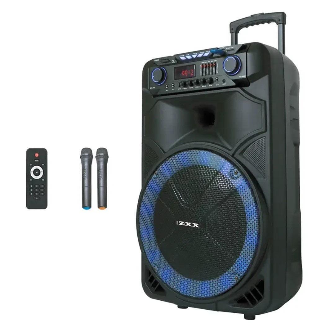 Колонка акустическая ZXX-1011 15 USB/SD/FM/BT/2MIC/ДК с микрофонами (2251776747)