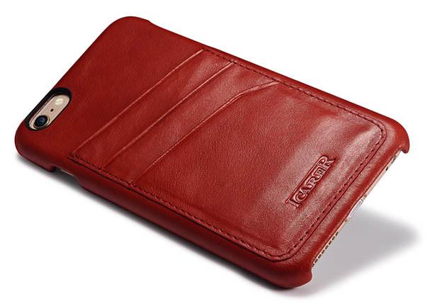 Чохол-накладка Icarer Baroque Leather for iPhone 6/6S, Red
