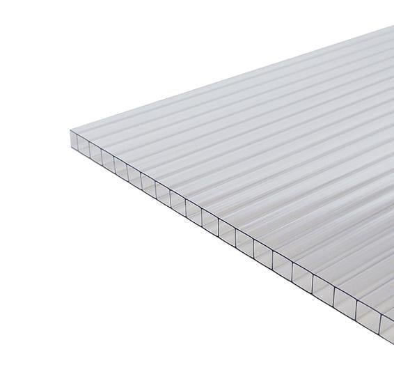 Поликарбонат сотовый Placarb 1УФЗ 1H прозрачный 8x2100x3000 мм (00-00013454)